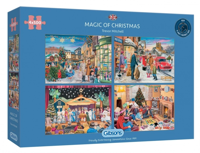 gibsons puzzle christmas magic set