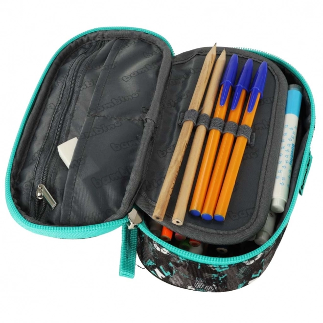 Children's Pencil Case with Football Design