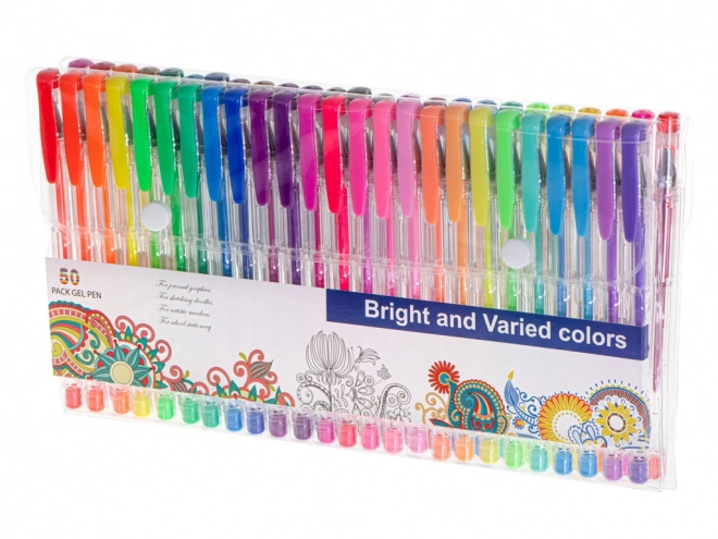 Kleurrijke glitter gelpennen - 50 stuks
