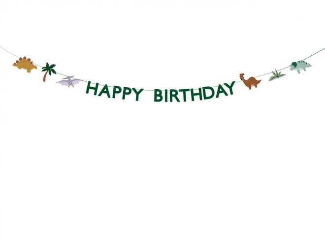 Dinosaur Happy Birthday Banner