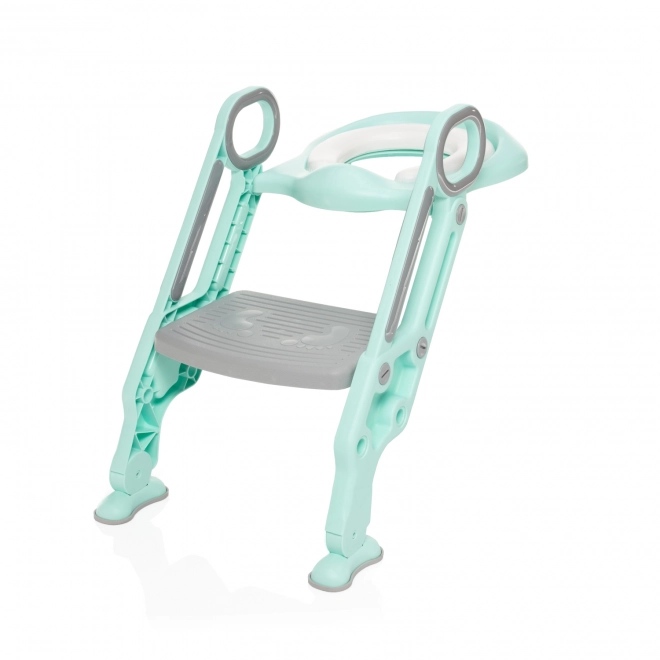 Adjustable Kids Toilet Ladder - Ice Green