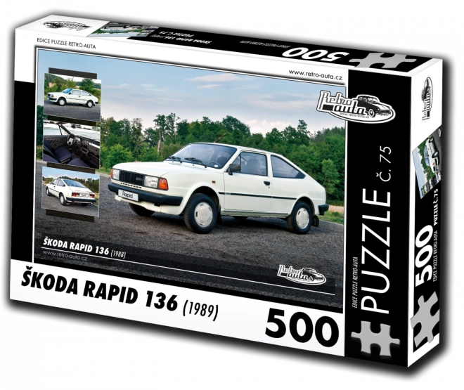 Retro Cars Puzzle Skoda Rapid