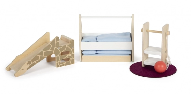 Small Foot Dollhouse with Furniture, Natural