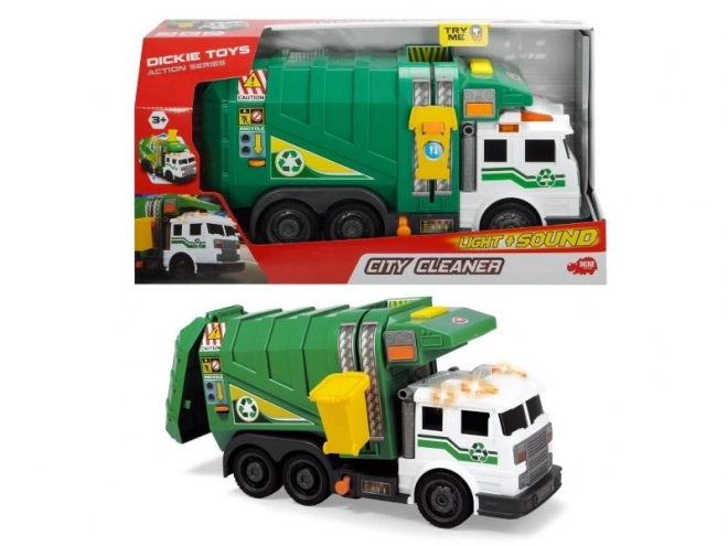 Garbage Truck Toy with Sound and Light Effects