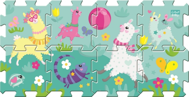 Trefl foam puzzle joyful llamas