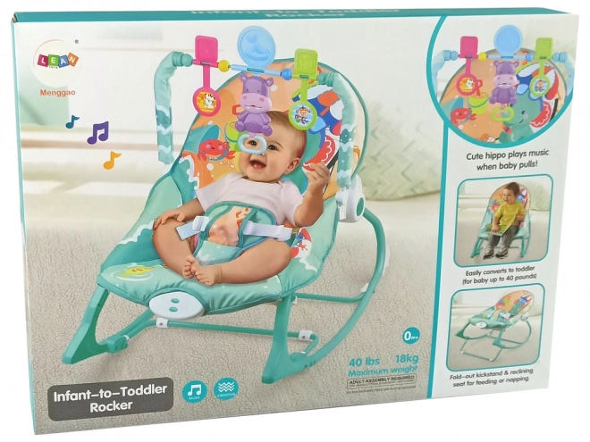 Mint Baby Rocker and Chair 2-in-1 with Sounds and Vibration