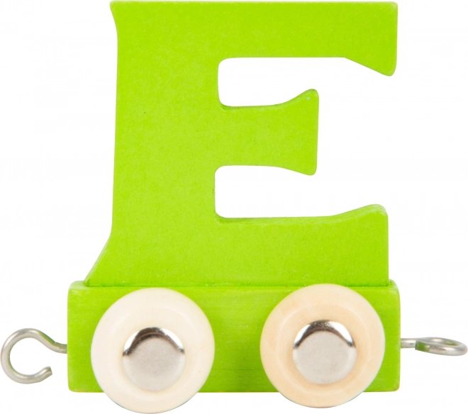 Small Foot Wooden Train Colorful Alphabet Letter E