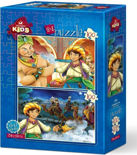 Art Puzzle Aladdin And The Magic Lamp 2X100 Pieces