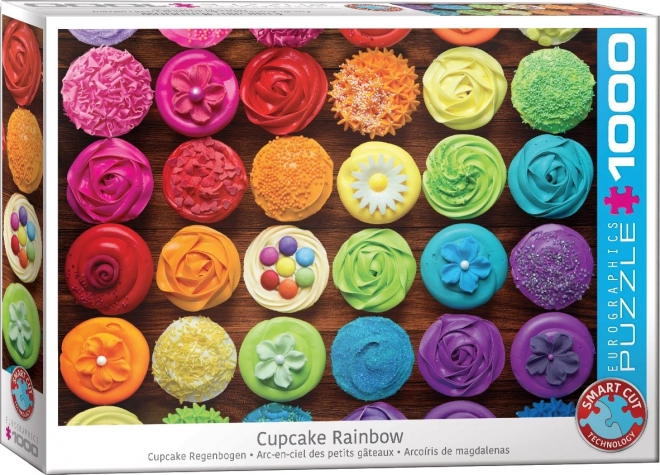 Eurographics Cupcake Rainbow Puzzle 1000 Pieces