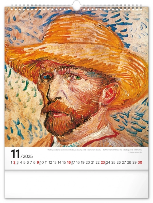 Wall Calendar Vincent van Gogh 2025