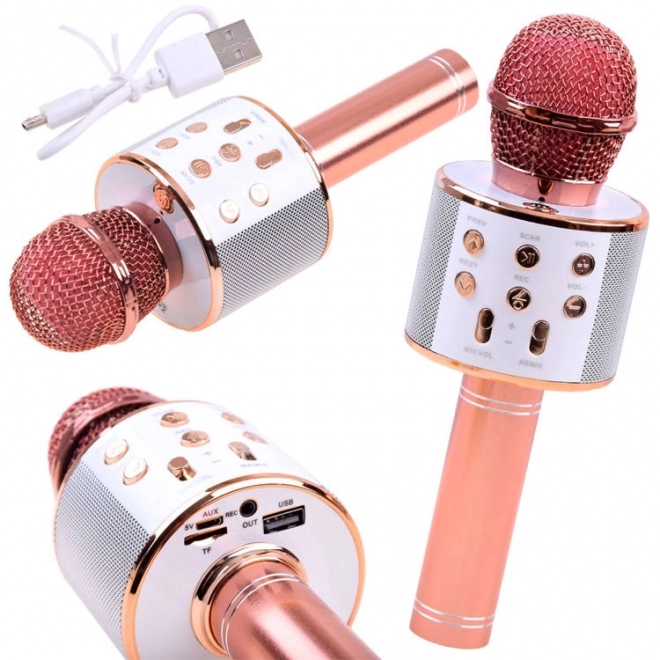 Wireless Karaoke Microphone Speaker – pink