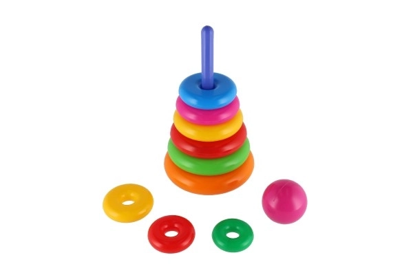 Rainbow Ring Stacking Pyramid Toy