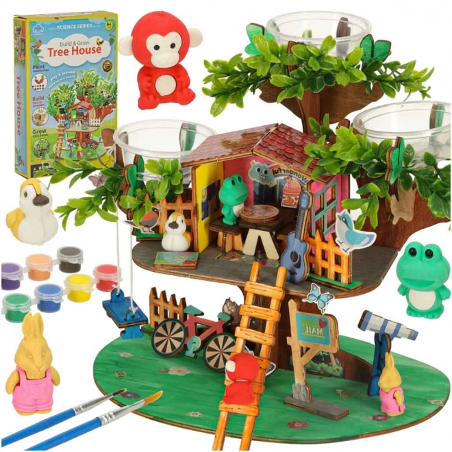 Creative Treehouse Building Set with Accessories