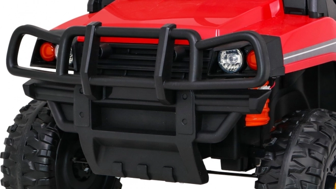 Children's Farm Pickup Red + Remote Control + Luggage Wagon + Shovel + EVA + MP3 LED