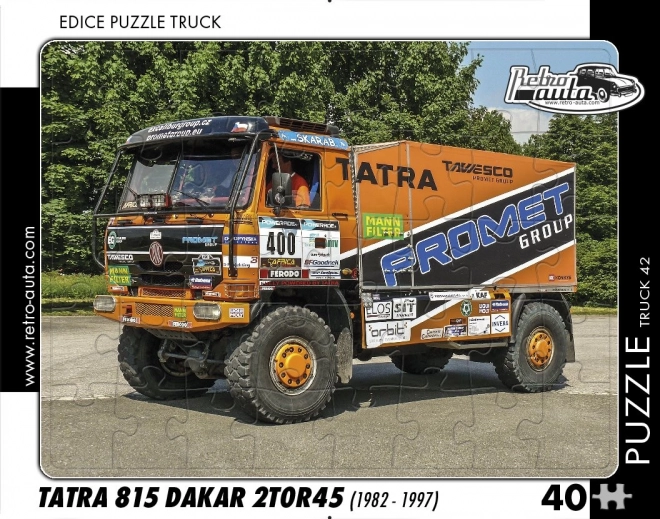 Retro Cars Puzzle Truck Tatra 815 Dakar