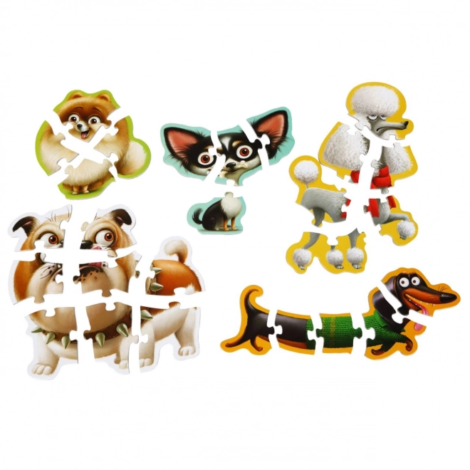 Puzzlika Dogs 5 in 1 Puzzle Set