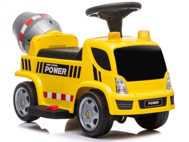 Ride-On Cement Mixer Toy with Sounds and Battery