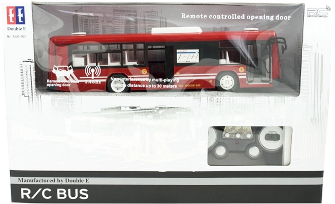 Remote Control City Bus for Kids 6+ - Red with Lights and Sounds