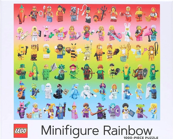 Lego Rainbow Minifigures Puzzle 1000 Pieces