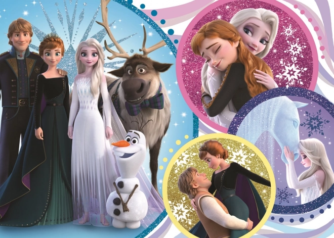 Puzzle étincelant La Reine des neiges 2: Dans la lueur de l'amour