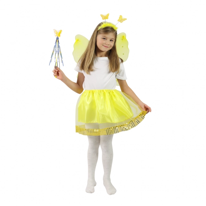 Sunflower Costume with Wings for Girls