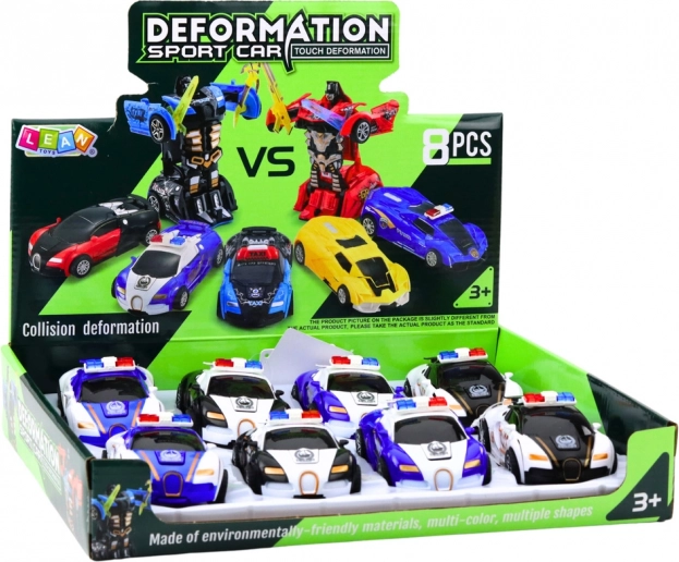Auto Robot 2v1 Sports Police Car