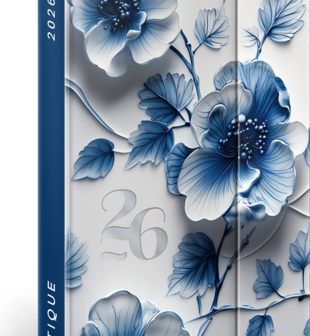 Notique Weekly Magnetic Diary Porcelain Flower 2026