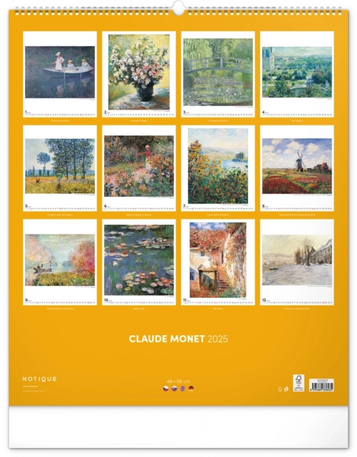 Wall Calendar Claude Monet 2025