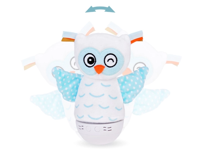 Nightlight Plush Owl with Color Change and Musical Box for Kids