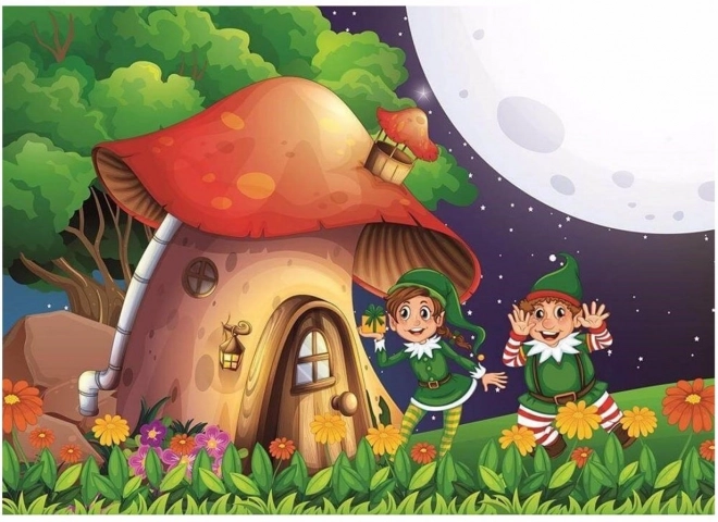 Art Puzzle Cottage Mushroom Puzzle Set