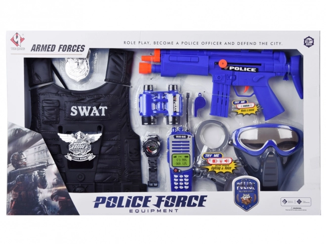 Police Officer Set with Vest and Accessories