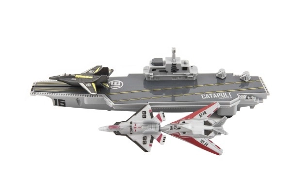 Aircraft Carrier with Fighter Jets Toy Set