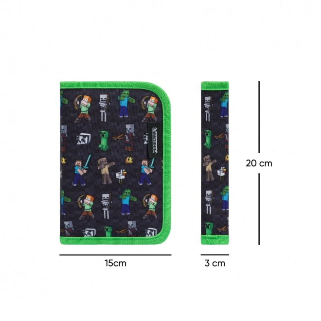 BAAGL School Pencil Case Single Level Minecraft