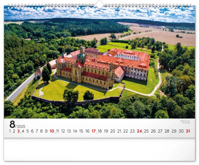 Wall Calendar with Czech Landscapes 2025