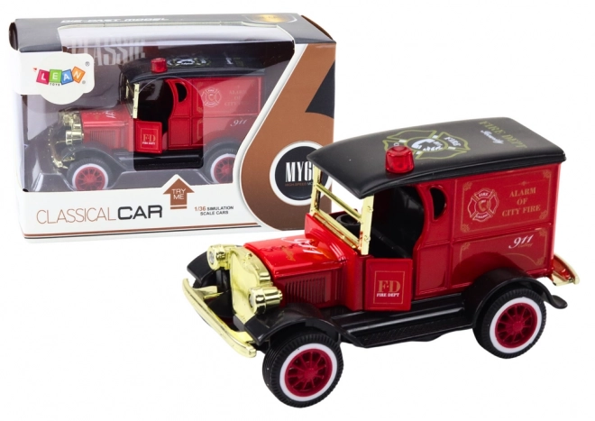 Classic Red Fire Truck Toy with Lights and Sounds