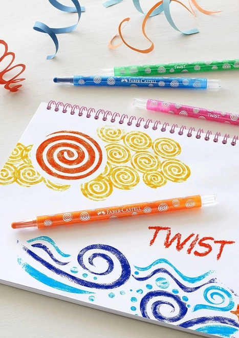 Faber-Castell Twist Crayons 12 Colors