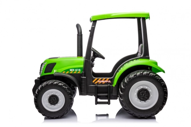 Green Battery Operated Tractor 24V