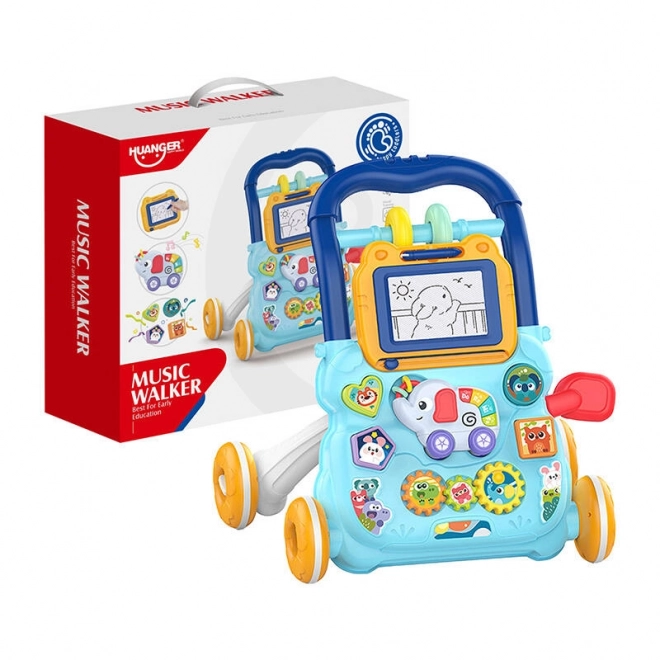 Interactive Educational Baby Walker Blue