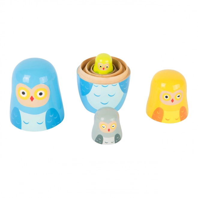 Small Foot Owl Family Matryoshka