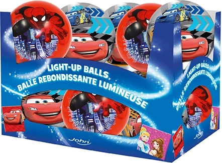 Light‑up Ball 10 cm – DISNEY PIXAR CARS 3 and MARVEL SPIDER‑MAN