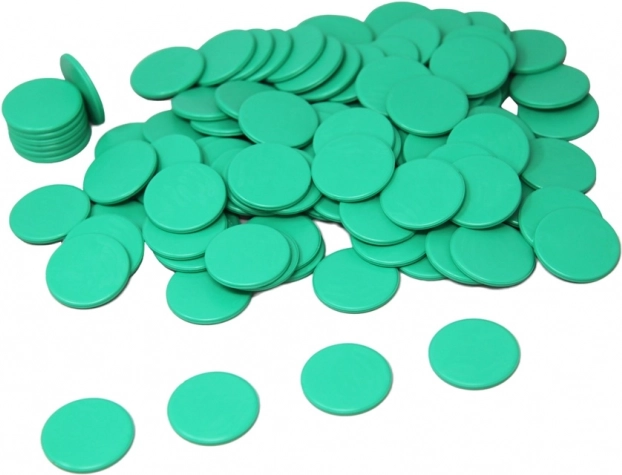 Fiches da gioco verdi Wissner 100 pz