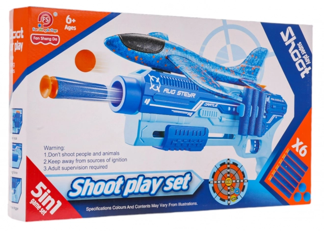 Airplane Launcher Gun 5-in-1 Orange