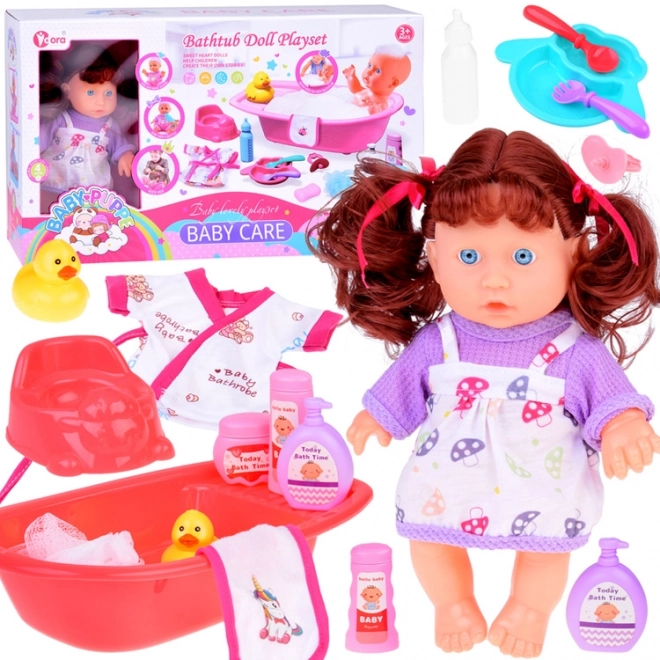 Interactive Doll Bath Set with Accessories