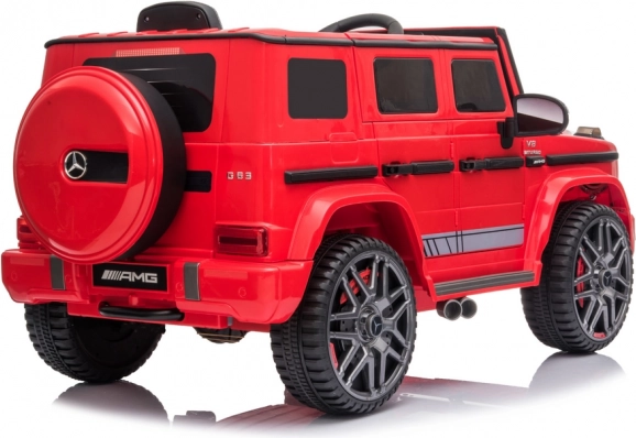 Children's battery-powered car Mercedes G63 red