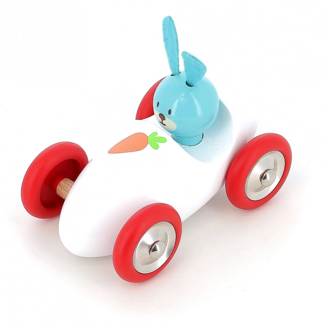 Wooden Race Car Rabbit Raoul by Vilac