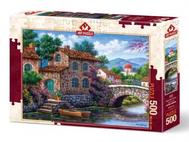 Flower Canal Art Puzzle 500 Pieces