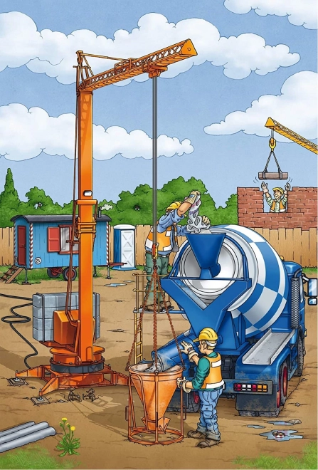 SCHMIDT Construction Site Puzzle 3x24 Pieces