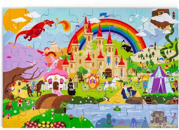 Bigjigs Toys Puzzle Fantasy World – Floor Wooden Puzzle