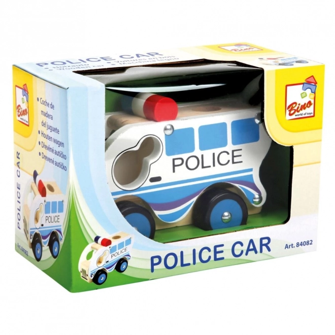 Wooden Police Car