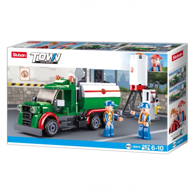 Sluban Town Tanker Truck Building Set